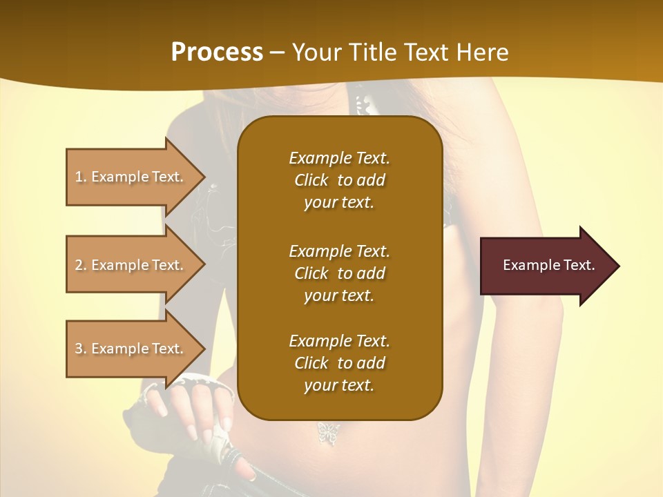 Smile Female Model PowerPoint Template