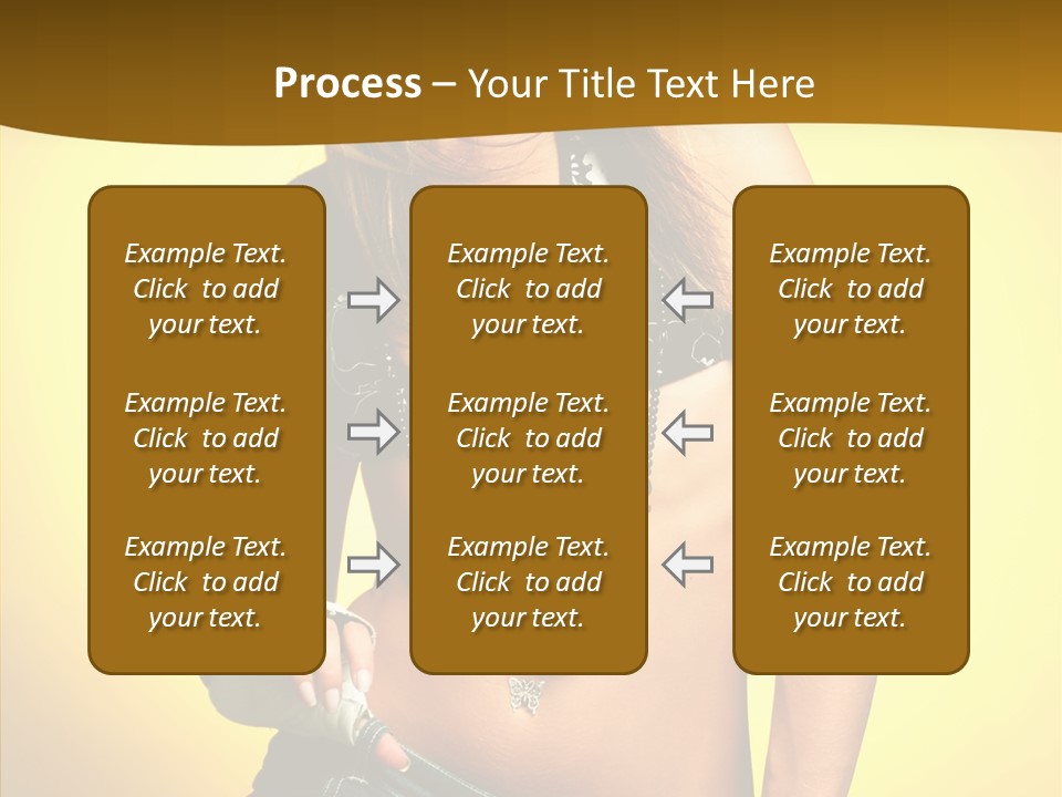 Smile Female Model PowerPoint Template