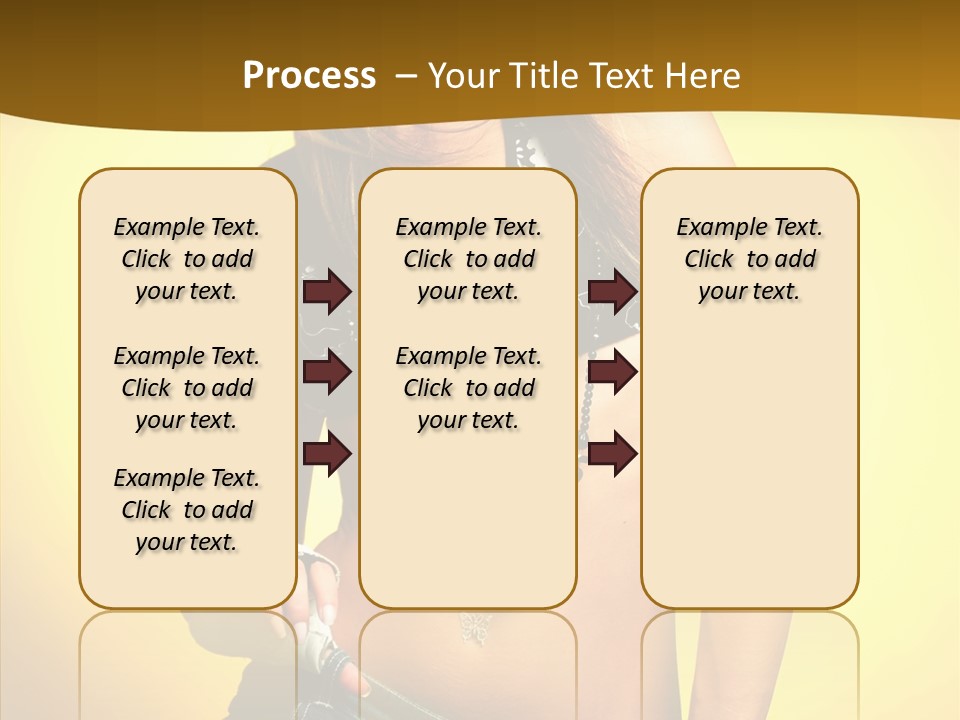 Smile Female Model PowerPoint Template