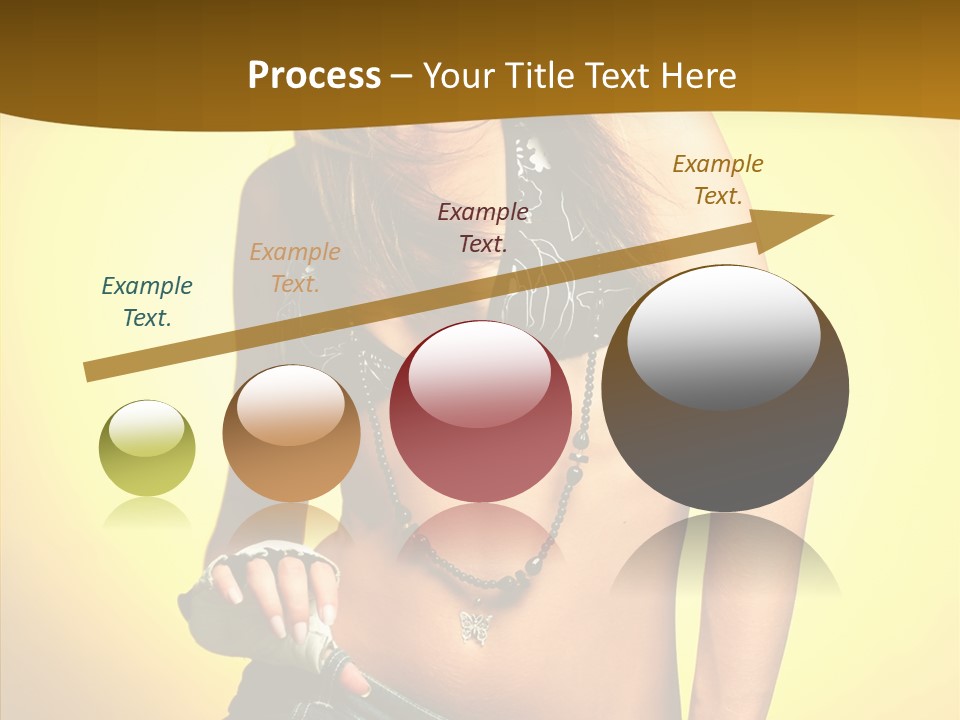 Smile Female Model PowerPoint Template