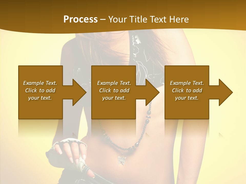 Smile Female Model PowerPoint Template