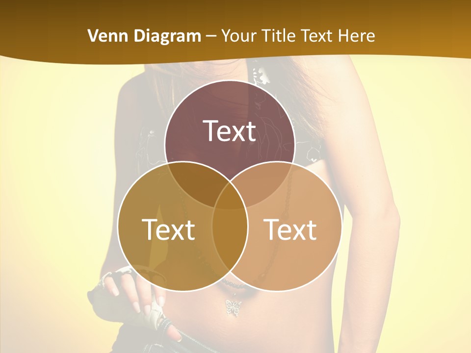 Smile Female Model PowerPoint Template