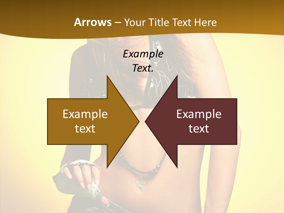 Smile Female Model PowerPoint Template