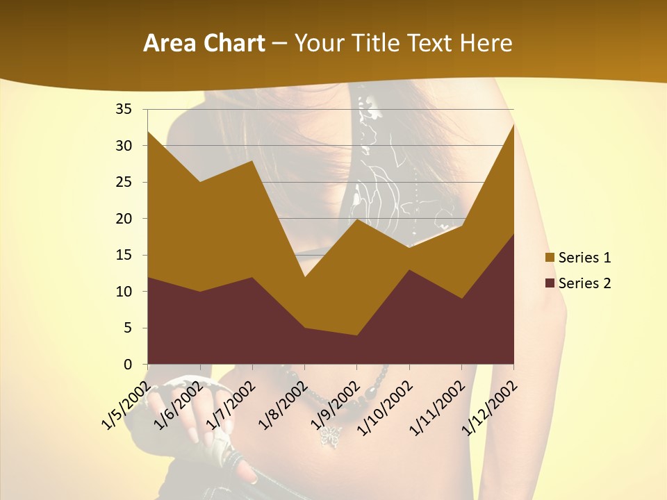 Smile Female Model PowerPoint Template