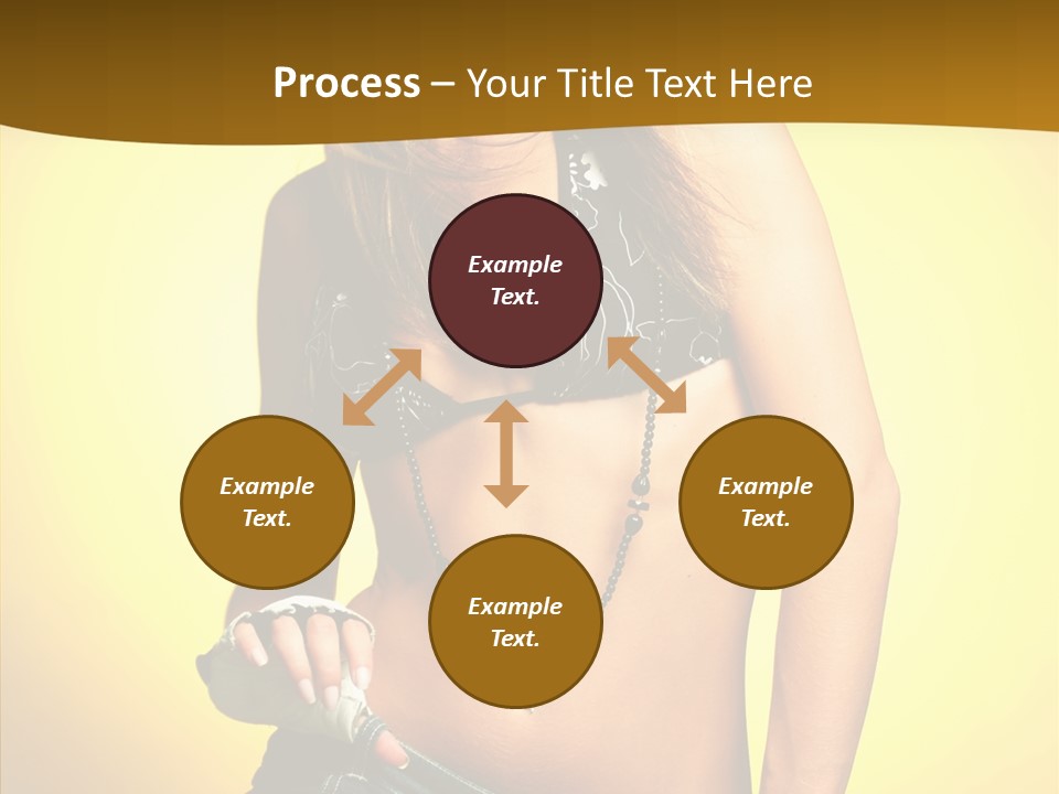 Smile Female Model PowerPoint Template