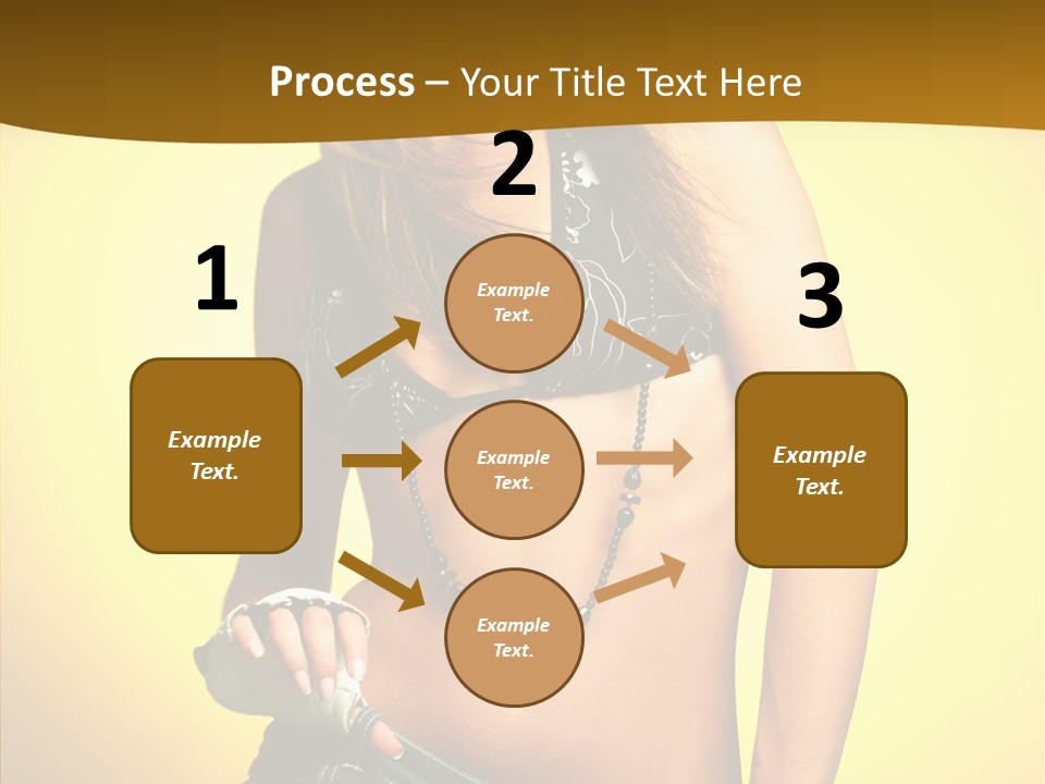 Smile Female Model PowerPoint Template