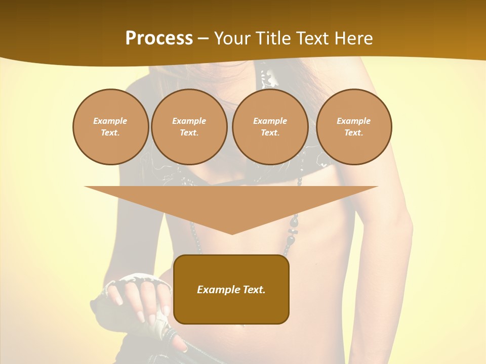 Smile Female Model PowerPoint Template