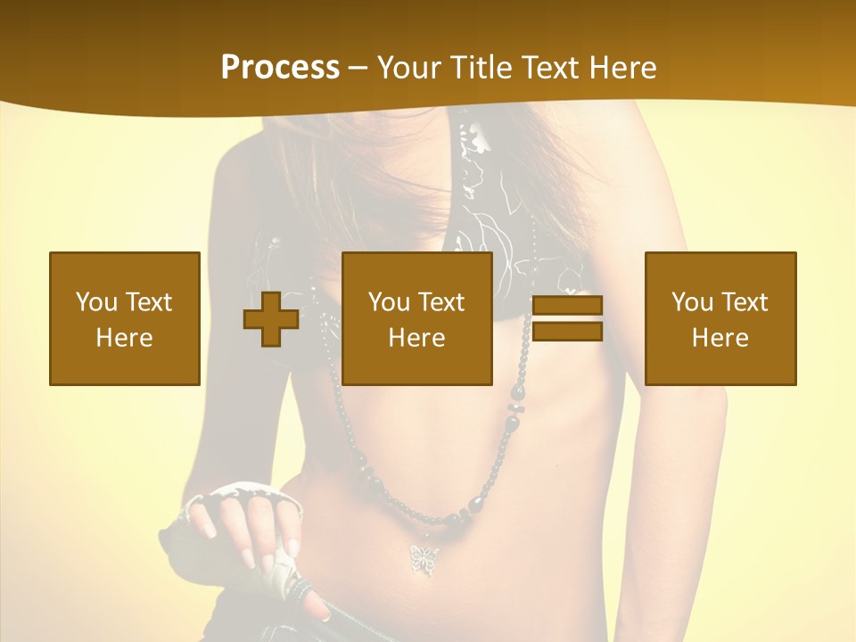 Smile Female Model PowerPoint Template