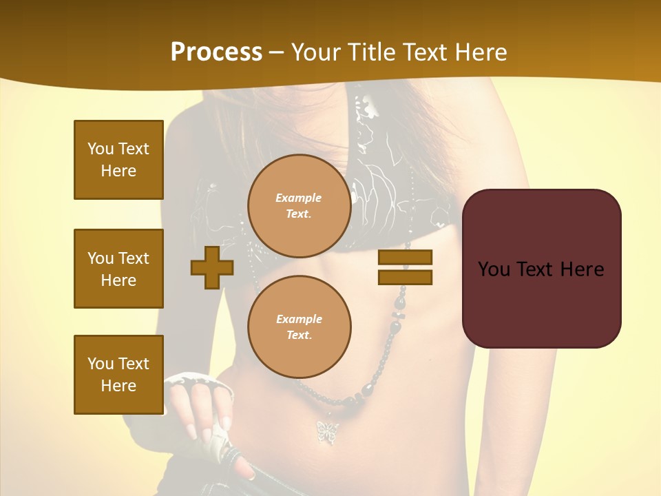 Smile Female Model PowerPoint Template