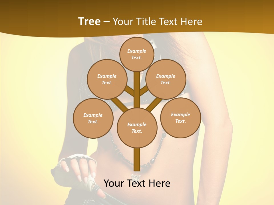 Smile Female Model PowerPoint Template