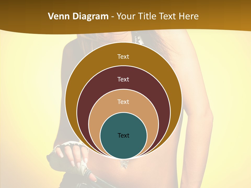 Smile Female Model PowerPoint Template
