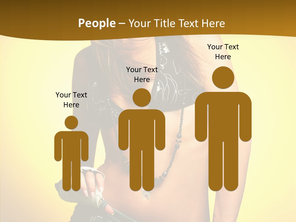 Smile Female Model PowerPoint Template