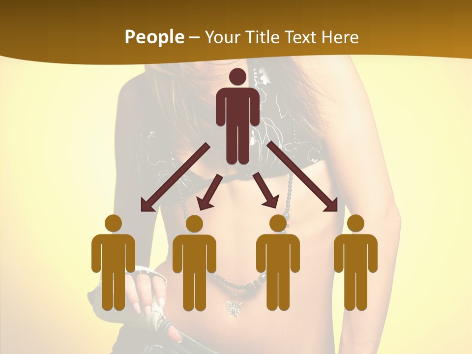 Smile Female Model PowerPoint Template