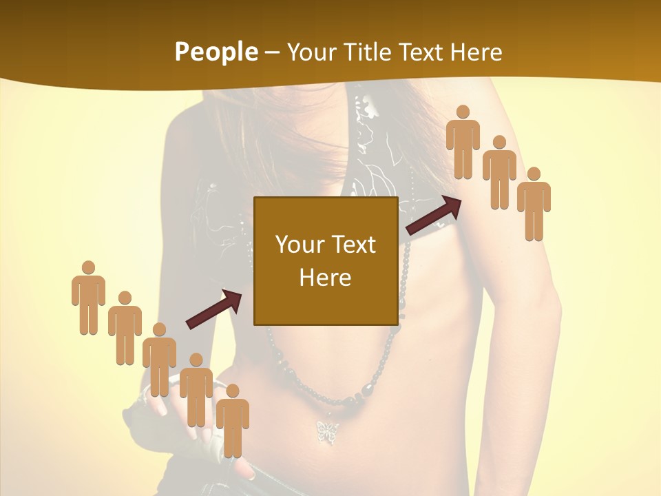 Smile Female Model PowerPoint Template