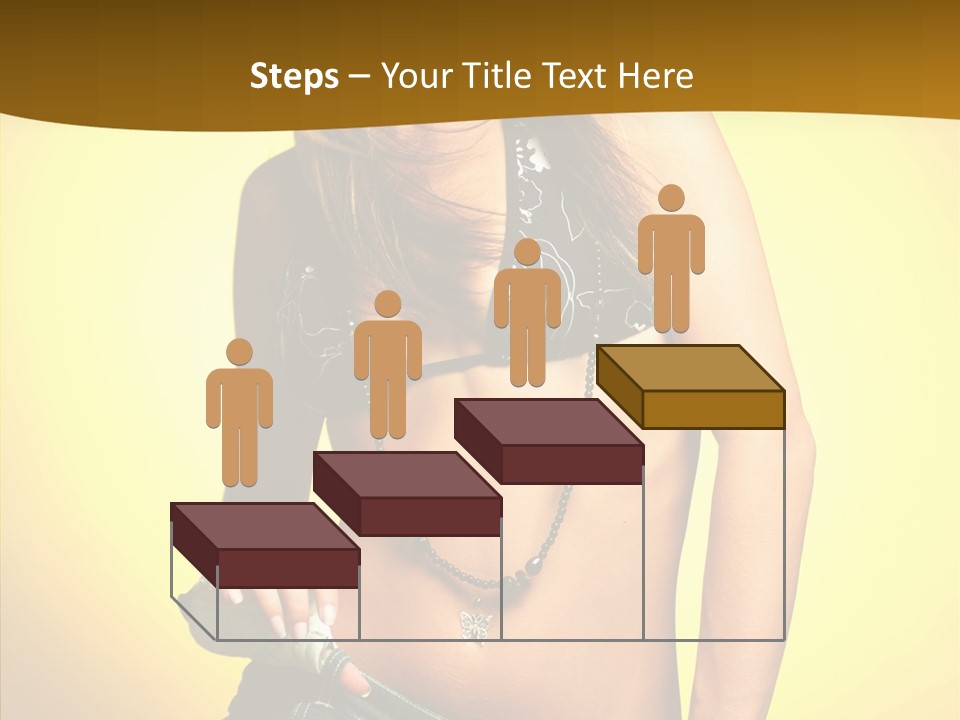 Smile Female Model PowerPoint Template