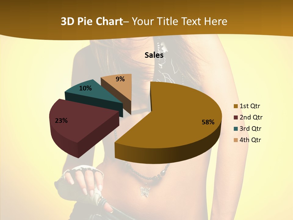 Smile Female Model PowerPoint Template
