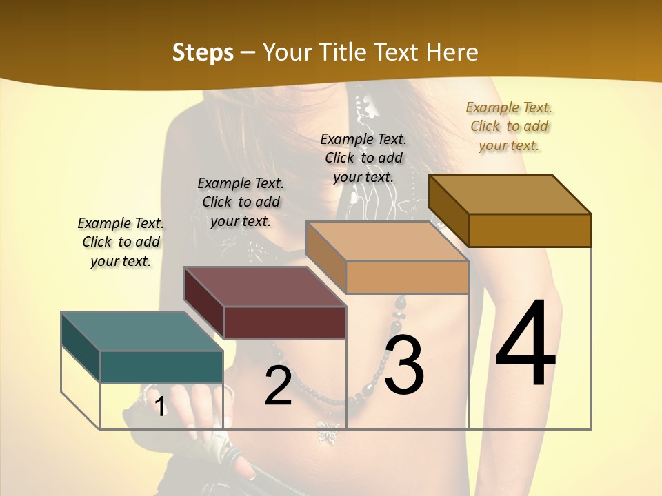 Smile Female Model PowerPoint Template