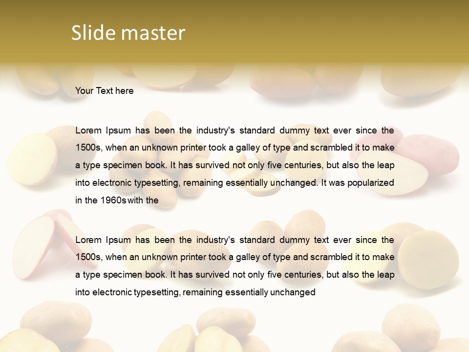 Organic Vegetarian Slice PowerPoint Template