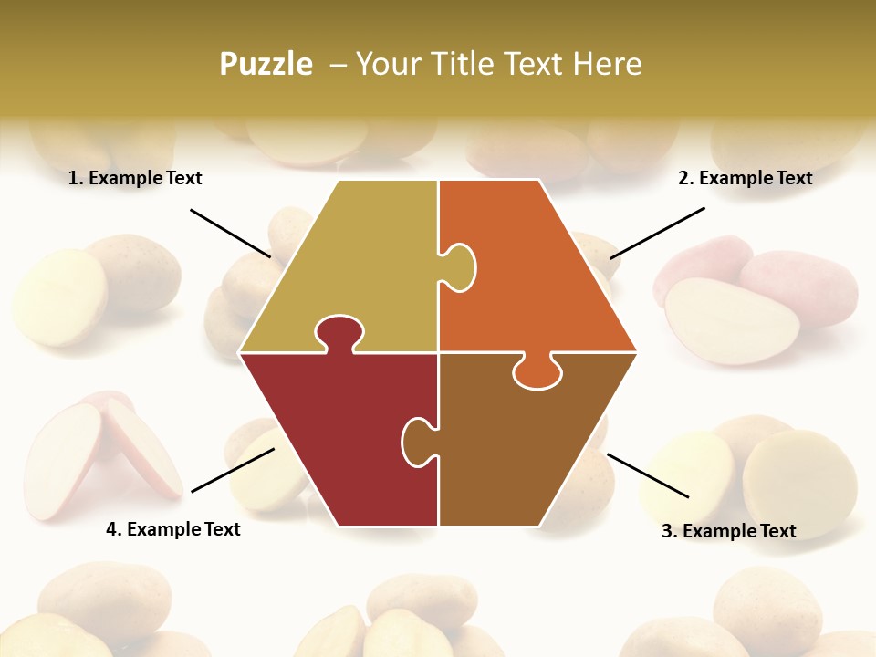 Organic Vegetarian Slice PowerPoint Template