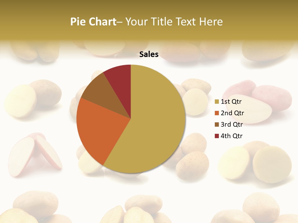 Organic Vegetarian Slice PowerPoint Template