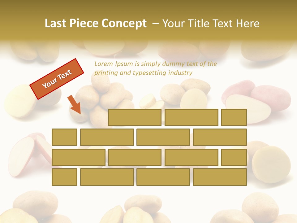 Organic Vegetarian Slice PowerPoint Template