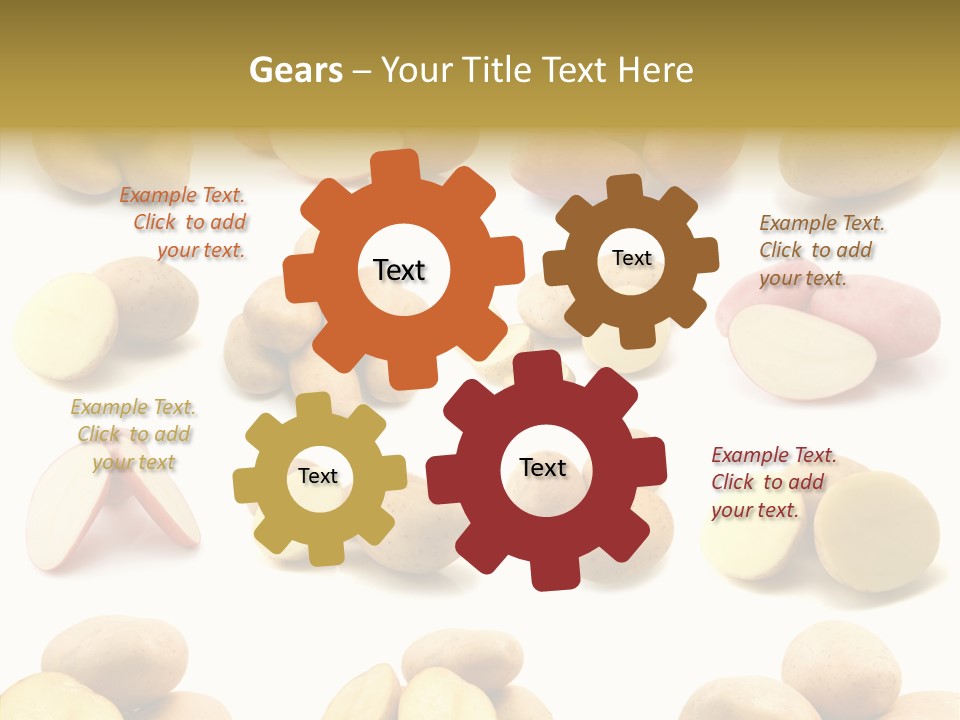 Organic Vegetarian Slice PowerPoint Template