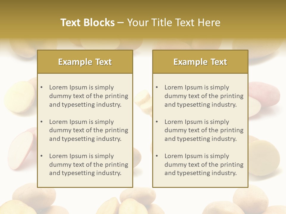 Organic Vegetarian Slice PowerPoint Template