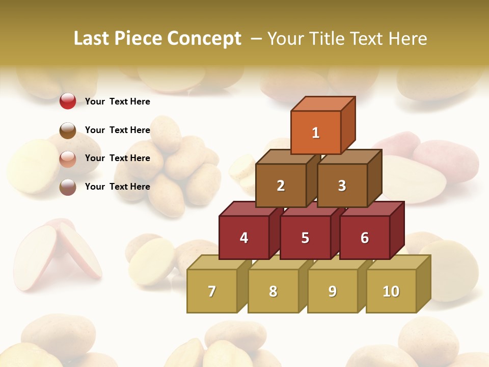 Organic Vegetarian Slice PowerPoint Template