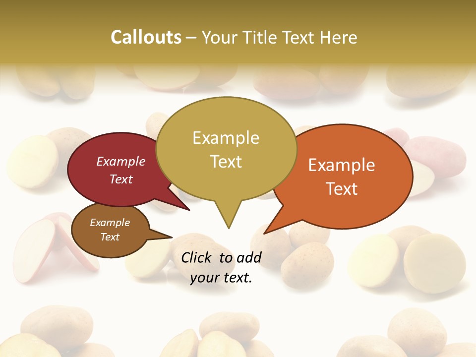 Organic Vegetarian Slice PowerPoint Template