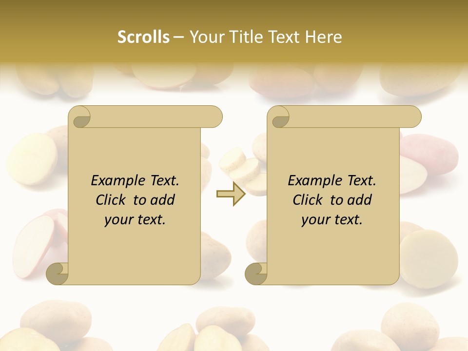 Organic Vegetarian Slice PowerPoint Template