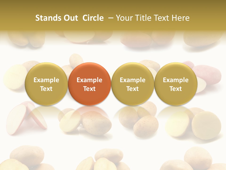 Organic Vegetarian Slice PowerPoint Template