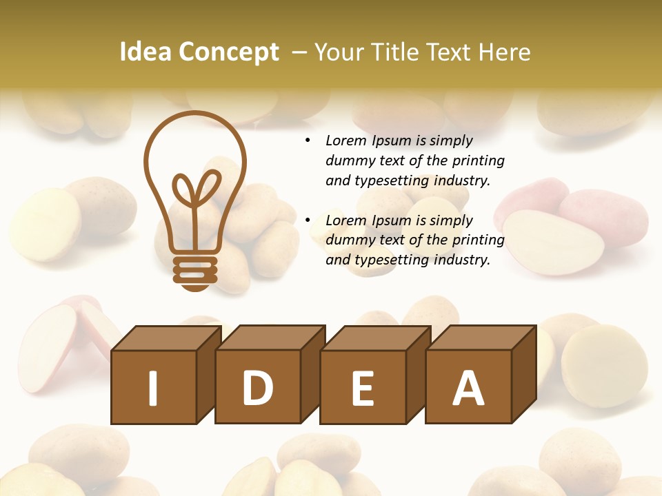 Organic Vegetarian Slice PowerPoint Template