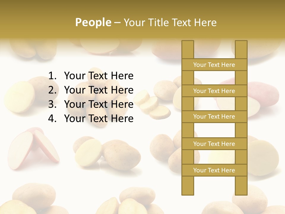 Organic Vegetarian Slice PowerPoint Template