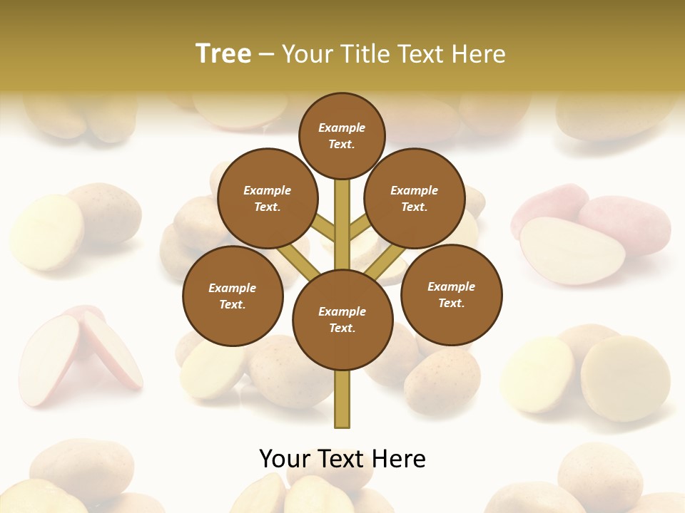Organic Vegetarian Slice PowerPoint Template