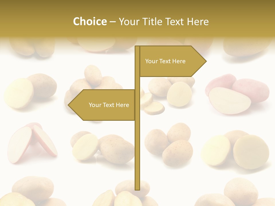 Organic Vegetarian Slice PowerPoint Template