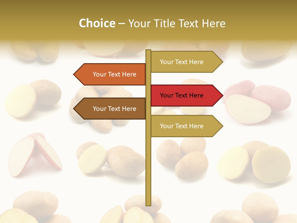 Organic Vegetarian Slice PowerPoint Template