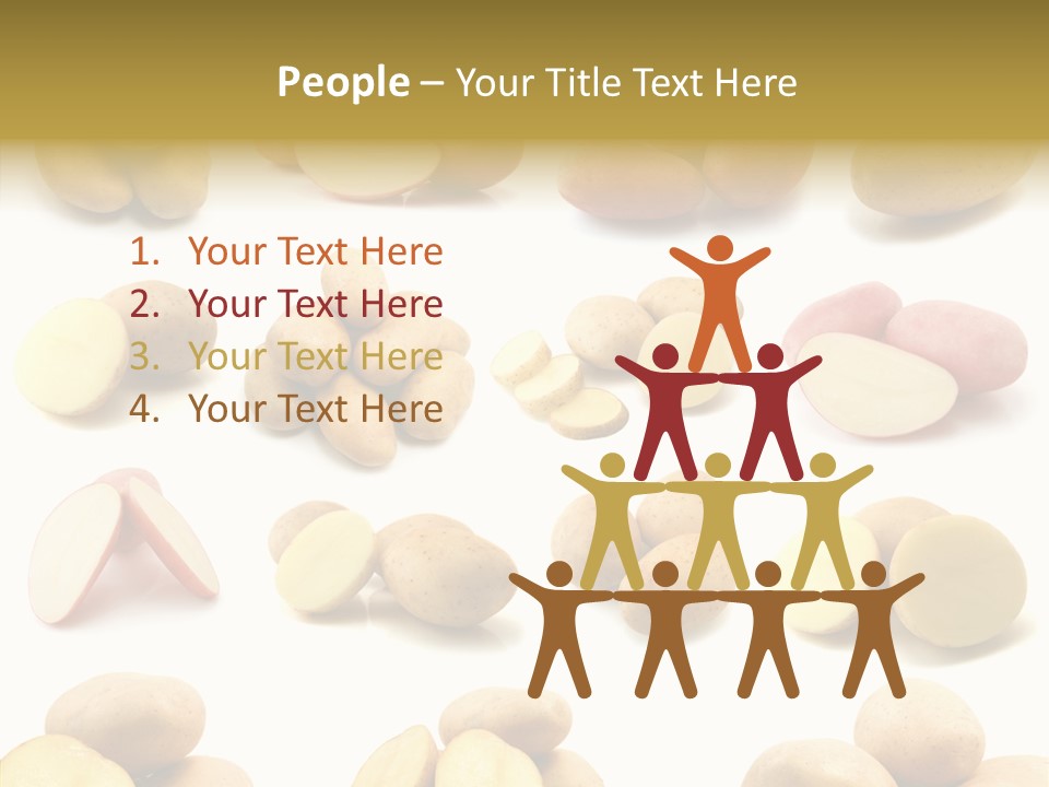 Organic Vegetarian Slice PowerPoint Template