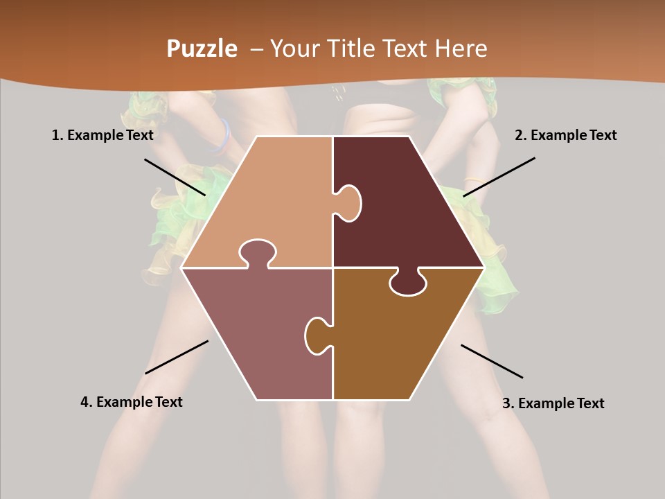 Elegance Graceful Posing PowerPoint Template