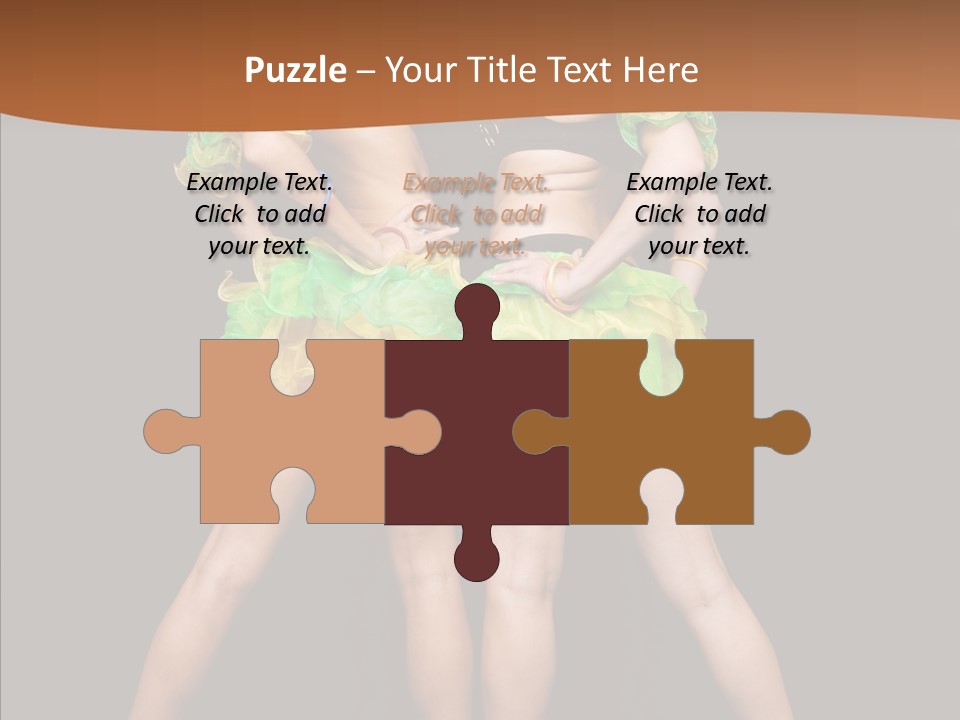 Elegance Graceful Posing PowerPoint Template