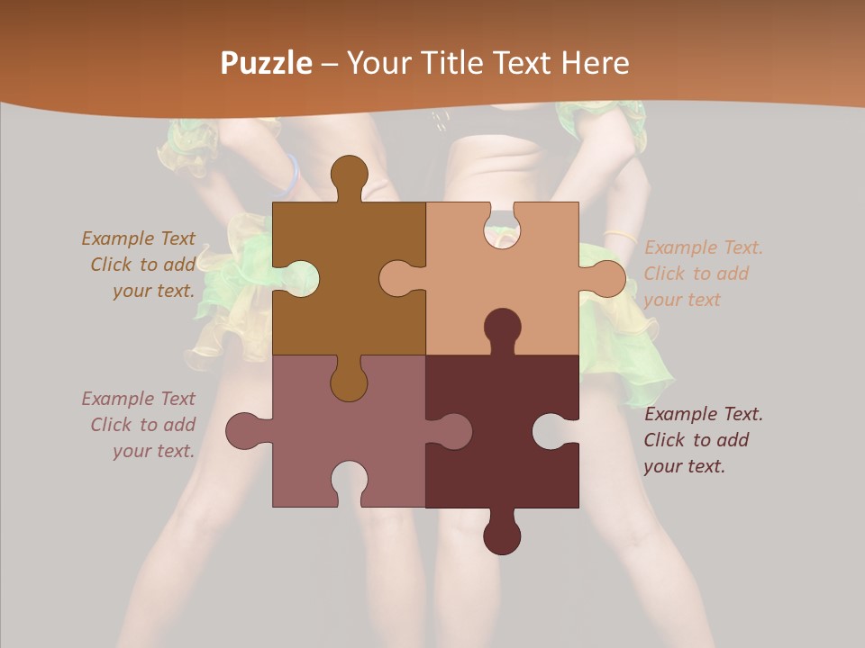Elegance Graceful Posing PowerPoint Template