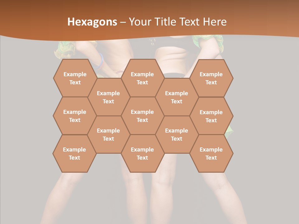 Elegance Graceful Posing PowerPoint Template