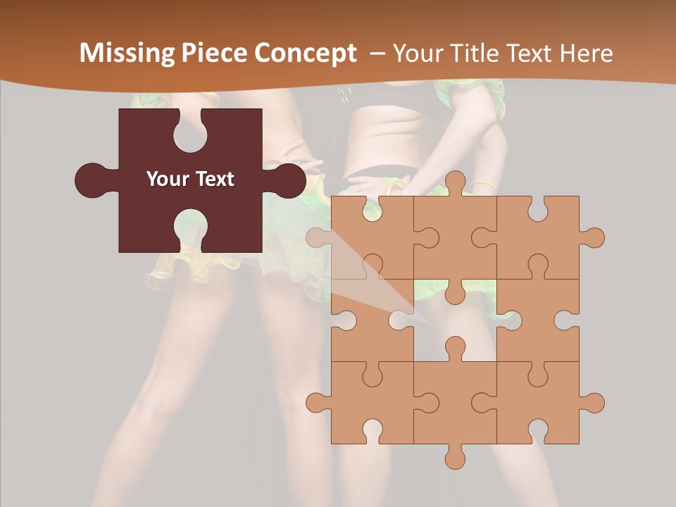 Elegance Graceful Posing PowerPoint Template