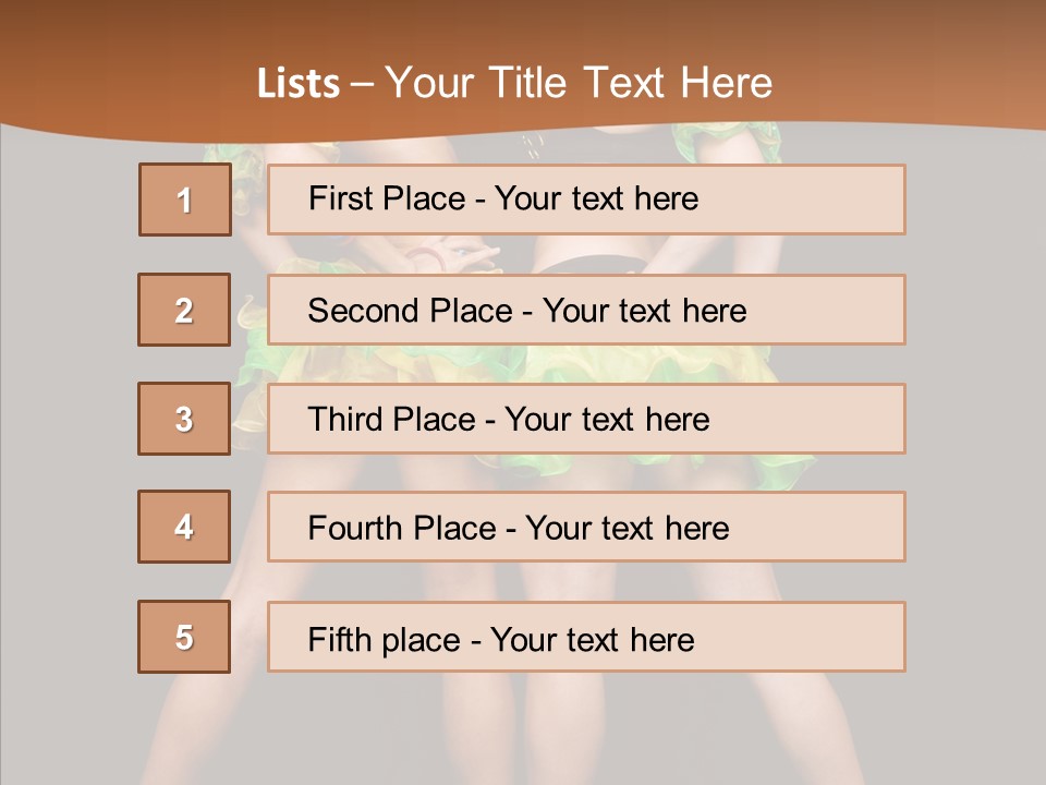Elegance Graceful Posing PowerPoint Template