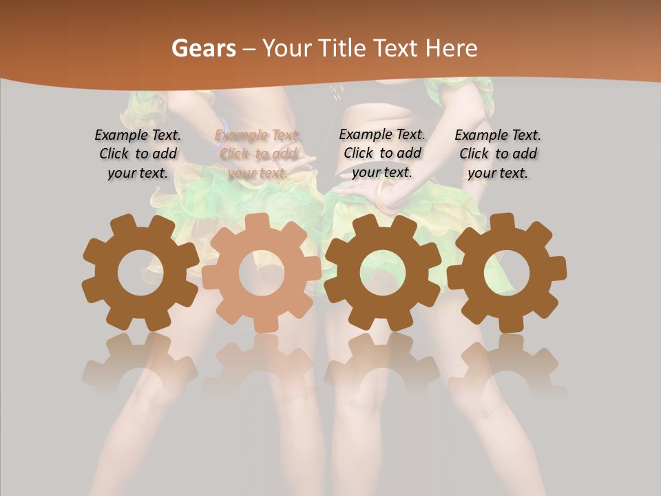 Elegance Graceful Posing PowerPoint Template