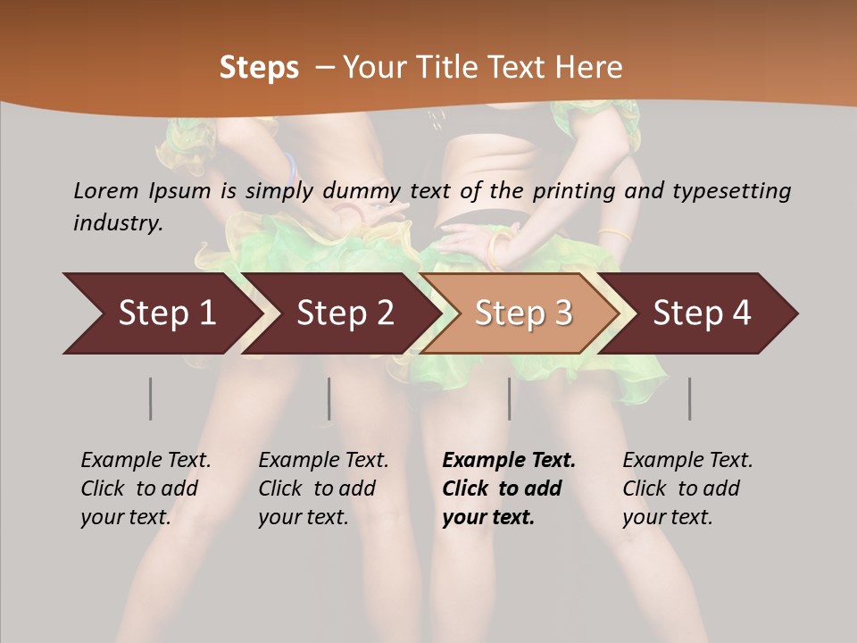 Elegance Graceful Posing PowerPoint Template