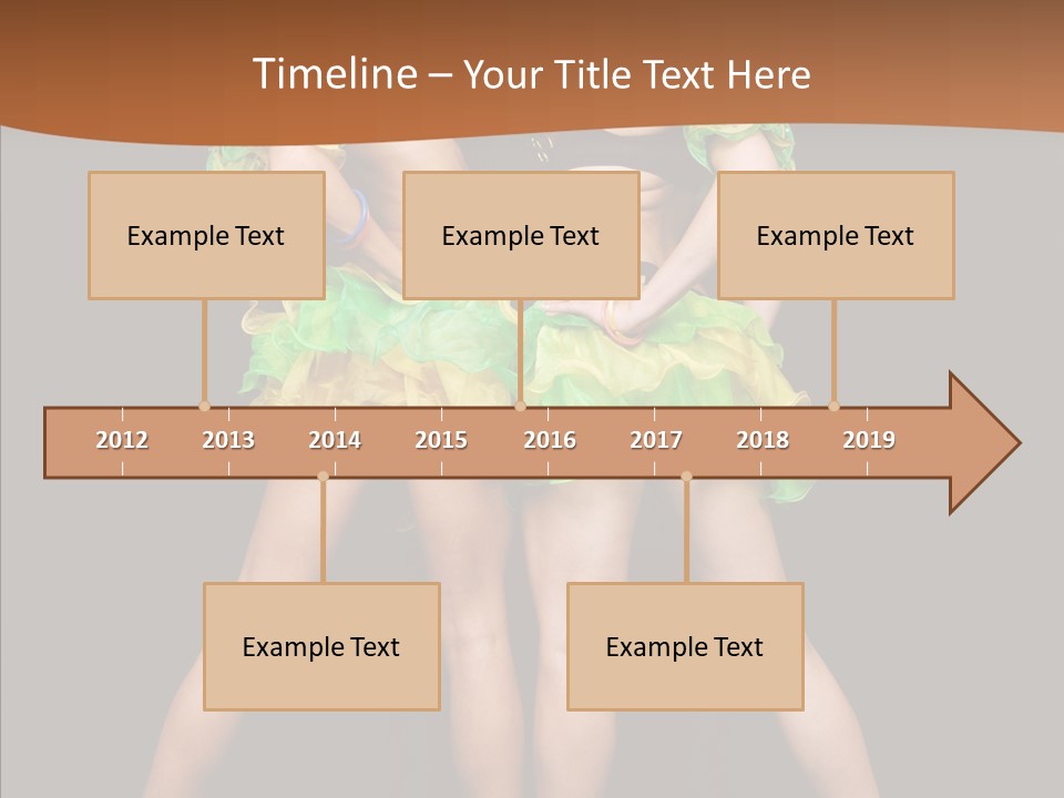 Elegance Graceful Posing PowerPoint Template