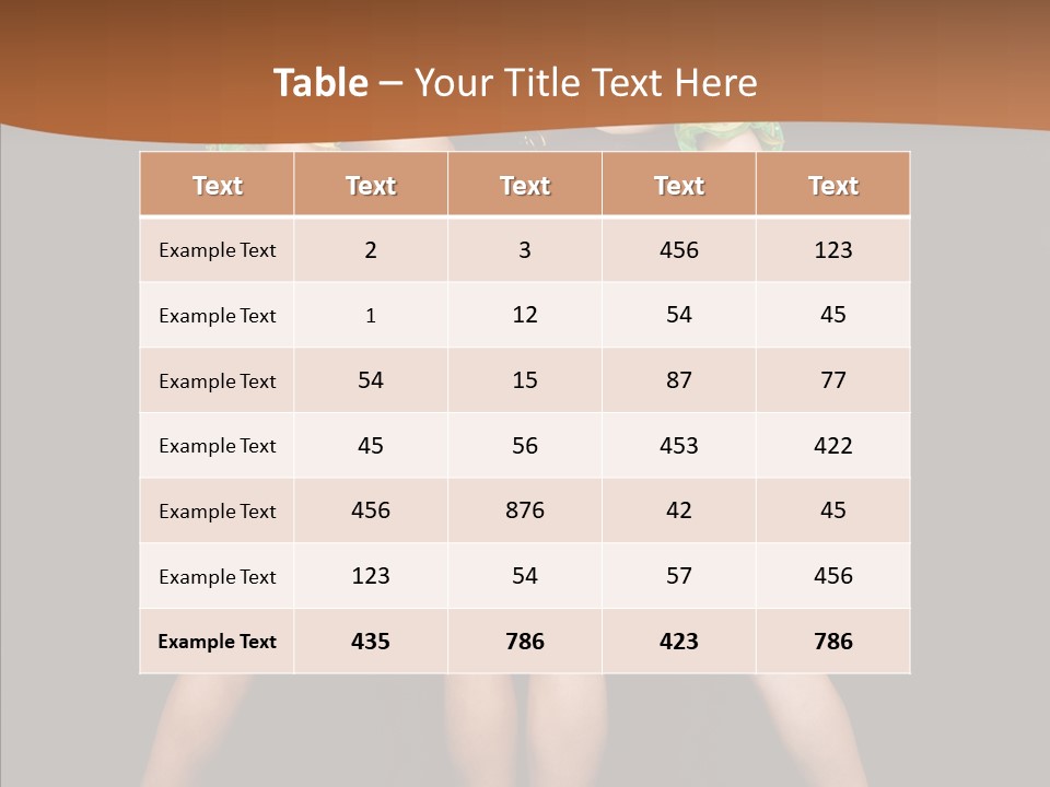 Elegance Graceful Posing PowerPoint Template