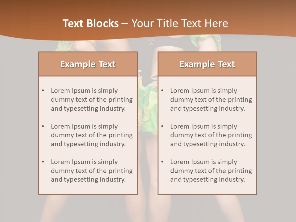 Elegance Graceful Posing PowerPoint Template
