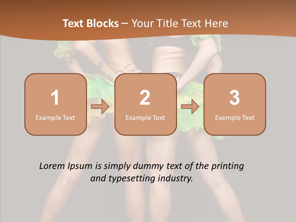 Elegance Graceful Posing PowerPoint Template