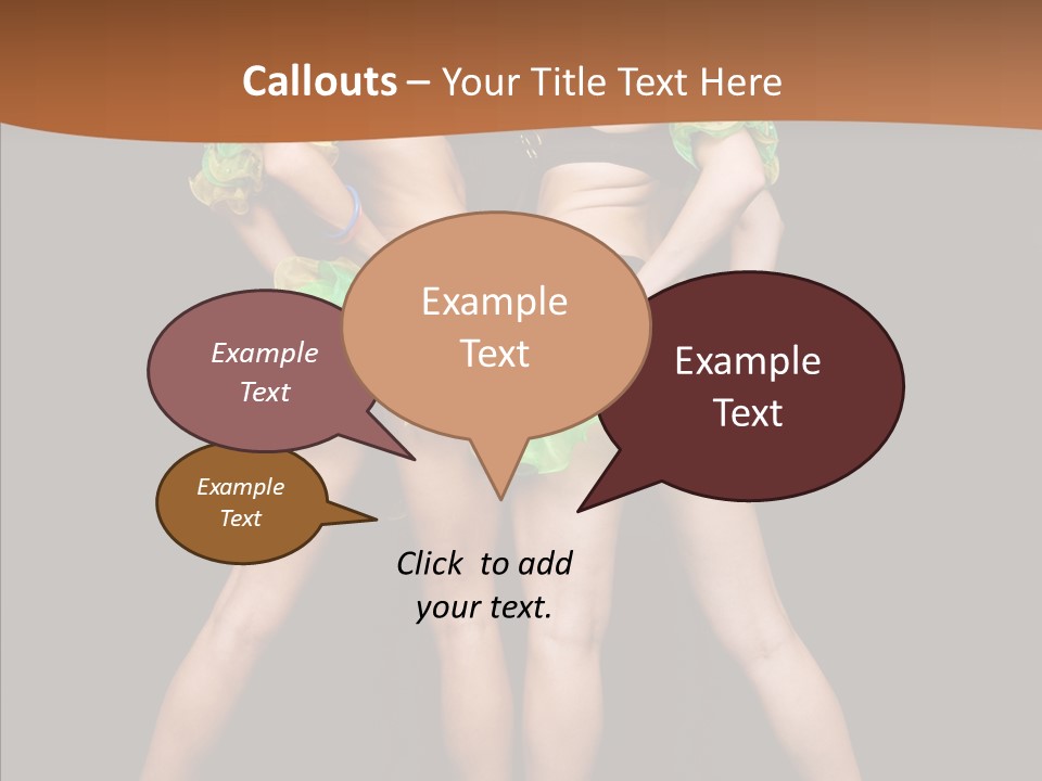 Elegance Graceful Posing PowerPoint Template